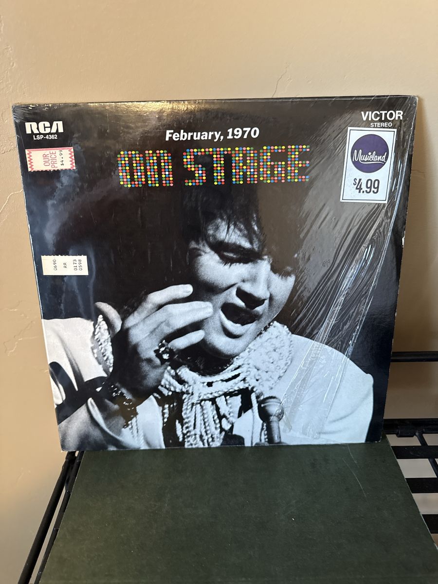 Elvis Presley On Stage February 1970 Vinyl Record LP RCA Victor LSP-4362
