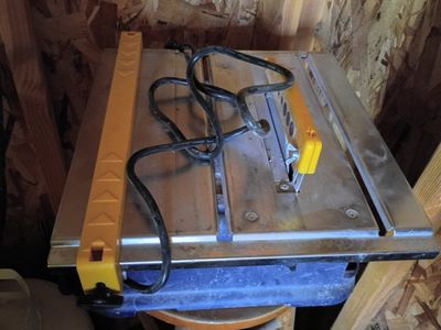 Ceramic tile saw (wet/dry)