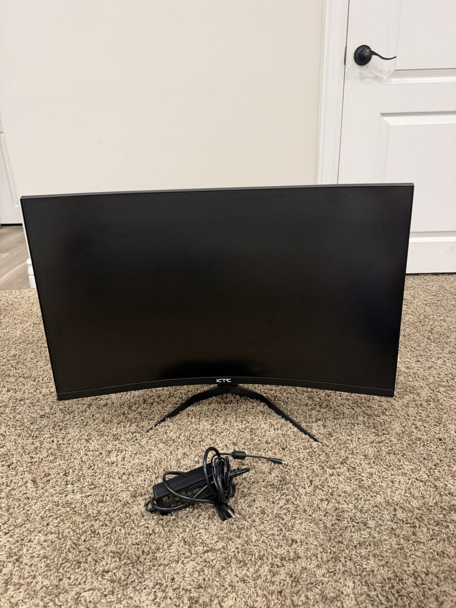 KTC Curved Computer Monitor with Power Adapter
