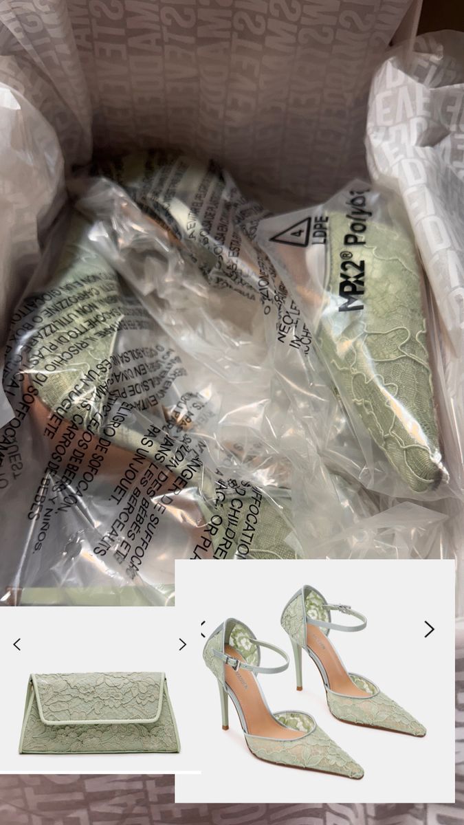 Steve Madden Bavant Pistachio purse & Matching Pointed Toe Heels - Size 7.5 New