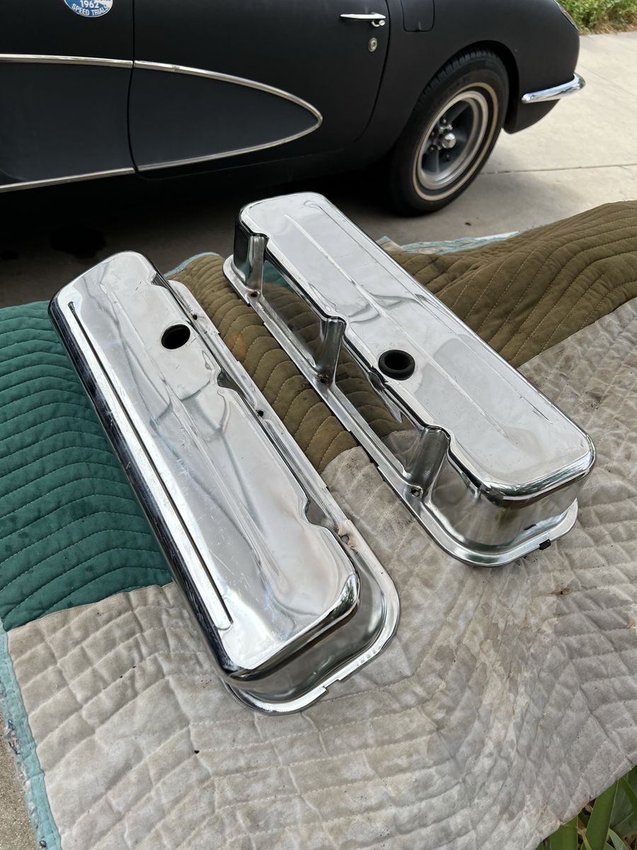 Classic Chrome Chevrolet big blockValve Covers -