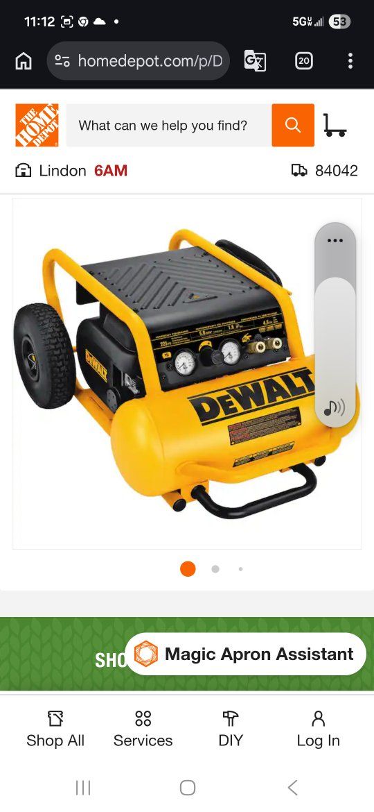 Dewalt air compressor