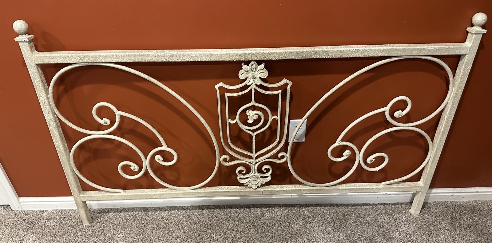 Vintage Queen Headboard, Footboard and Rails