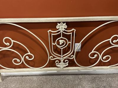Vintage Queen Headboard, Footboard and Rails