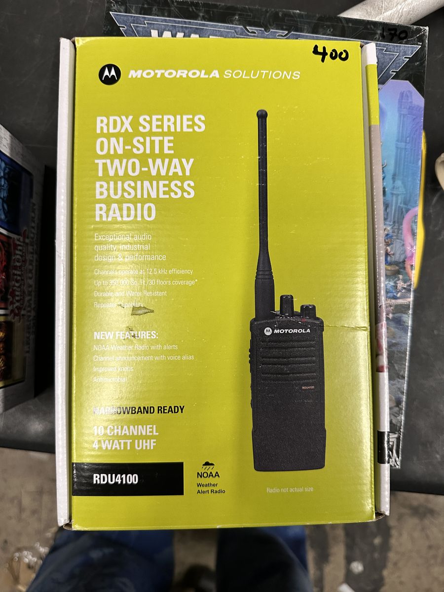 Motorola RDU4100 RDX Series Two-Way Business Radio – 4W UHF 10-Channel
