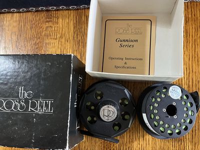 Ross reel. Gunnison G2 with extra spool
