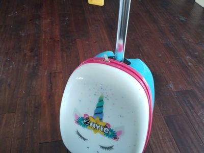 Flyte Chloe the Unicorn Scooter Suitcase - Kids Carry-On Luggage