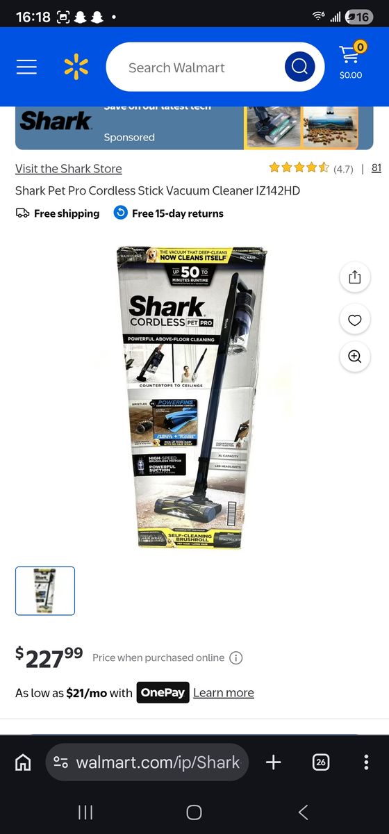Shark pet pro cordless, new.