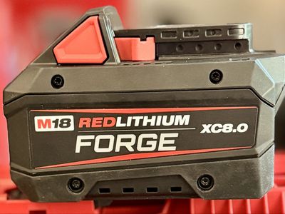Milwaukee M18 RedLithium Forge XC8.0 Battery. Part number: 48-11-1881