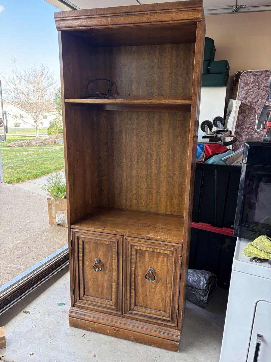 2 bookshelf or display cases