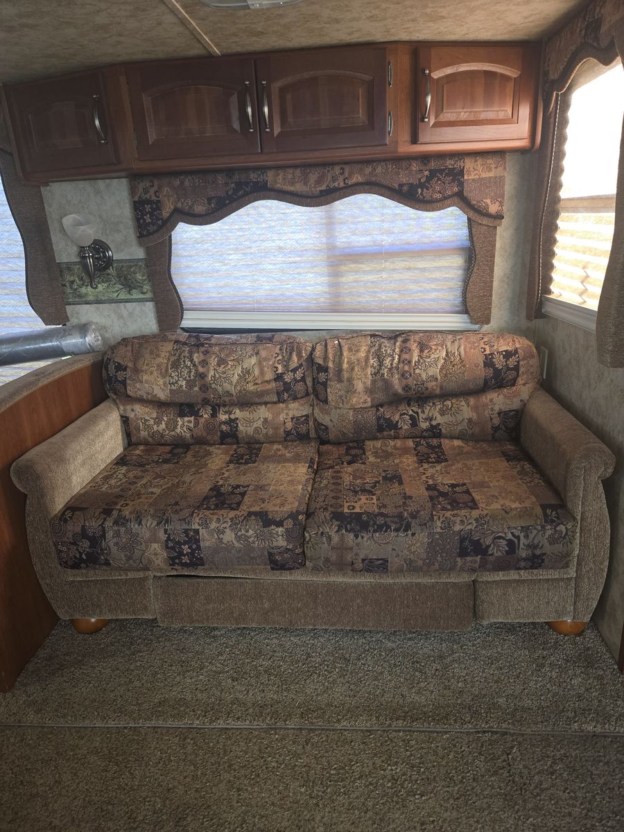 RV Couch with hide a bed and ottoman