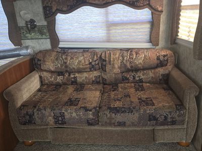 RV Couch with hide a bed and ottoman