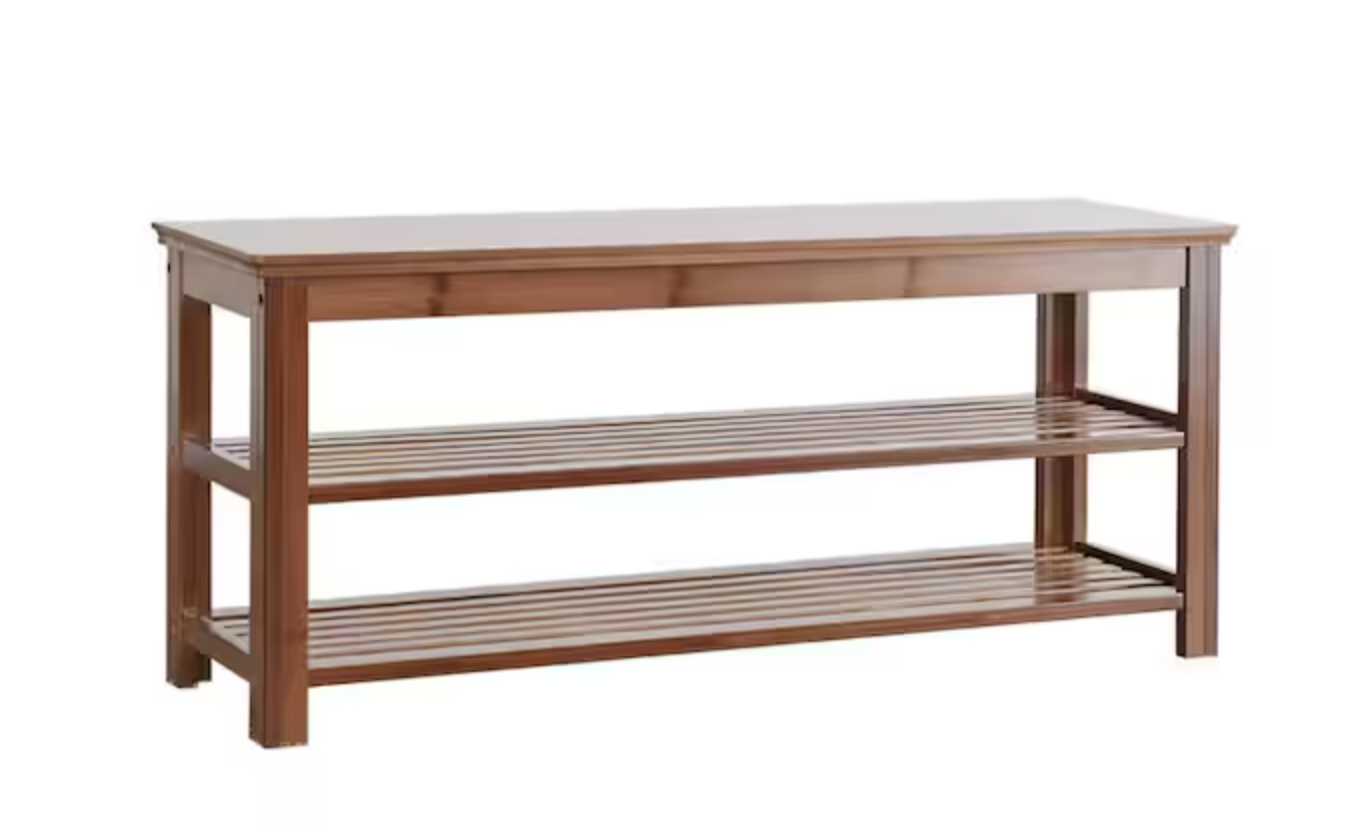 New in BoxShoe Storage Bench for Entryway, 2-Tier Shoe Rack, Shoes Rack 39" WIDE