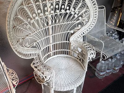 Real Whicker Chair Antique
