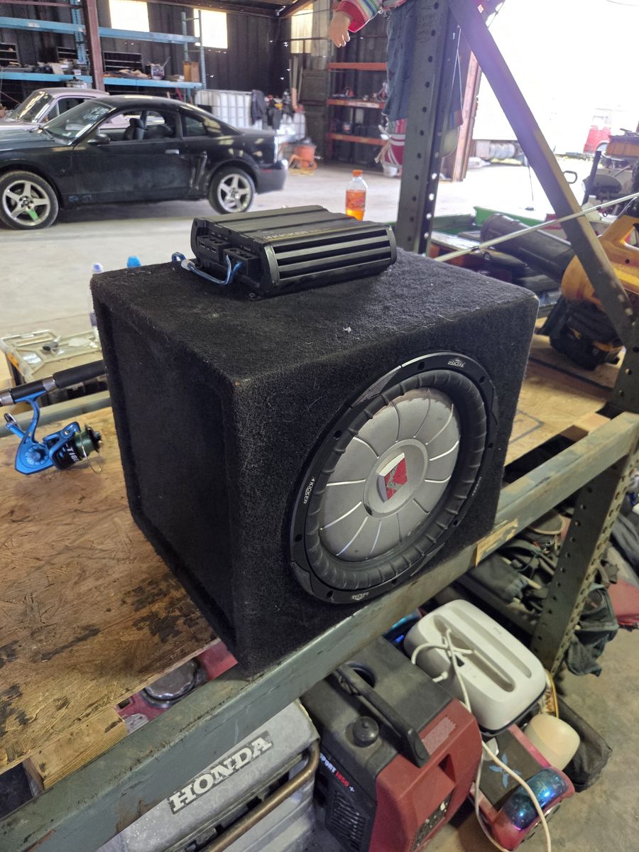 Amp with sub and box
