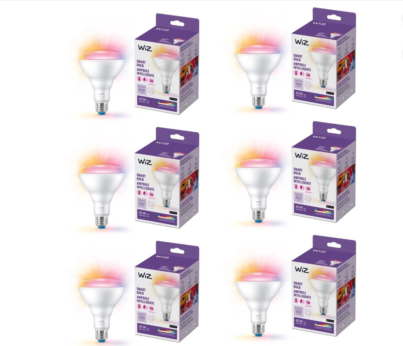 light bulbs (Wiz color changing)