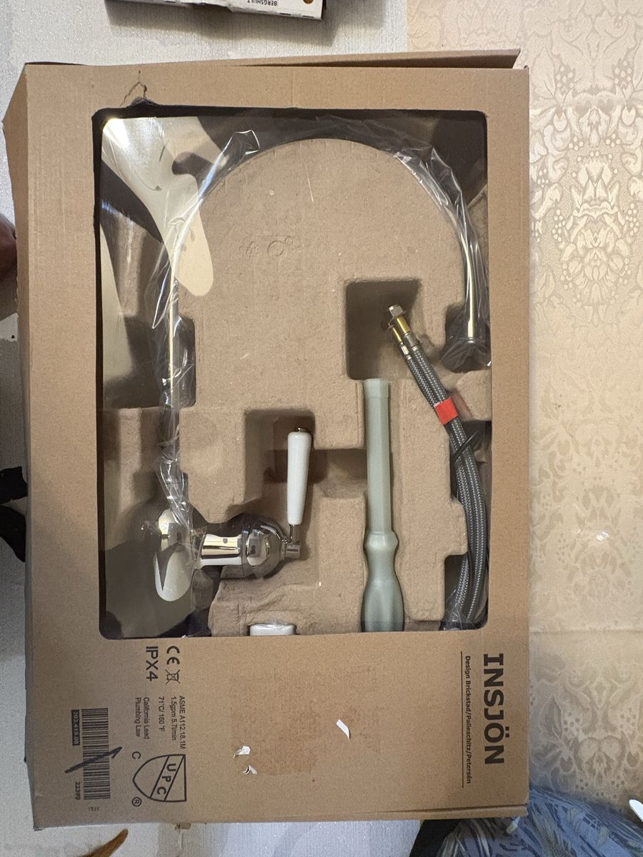 IKEA INSJÖN Kitchen Faucet in Brass - New in Box