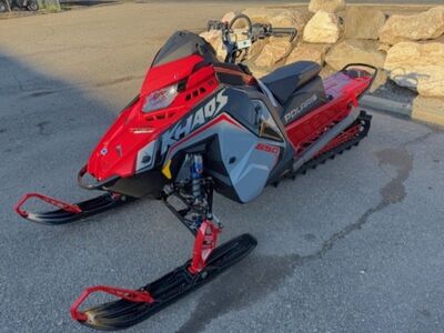 2025 Polaris® 850 RMK KHAOS 146 Storm Gray / Indy Red