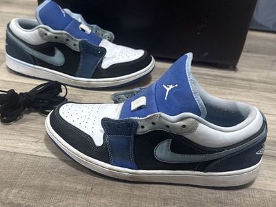 AiR JORDAN 1 LOW SE blue/black men’s size 10.5 pre-owned
