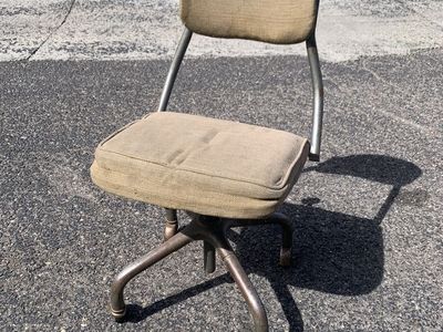 Vintage 1951 Harter Industrial Office Or Desk Chair Metal MCM