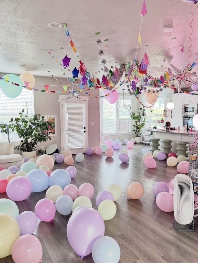 Whimsical Pastel & Silver Birthday Party Decor Bundle - Huge Lot!