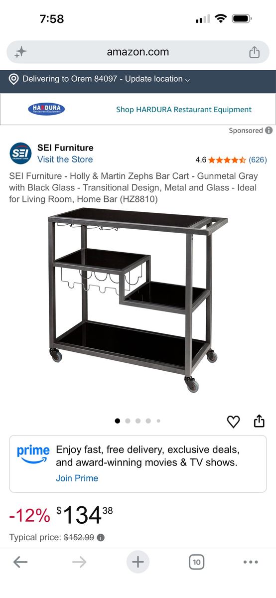 Holly & Martin Zephs Bar Cart