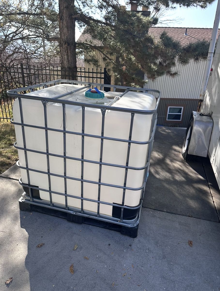 275 gallon water tank.