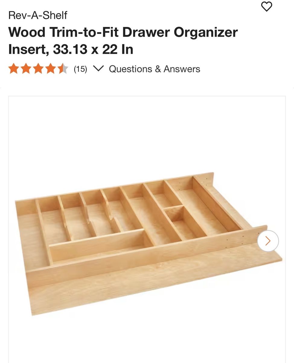 Rev-a-shelf 33.12 x 22 Drawer Organizer