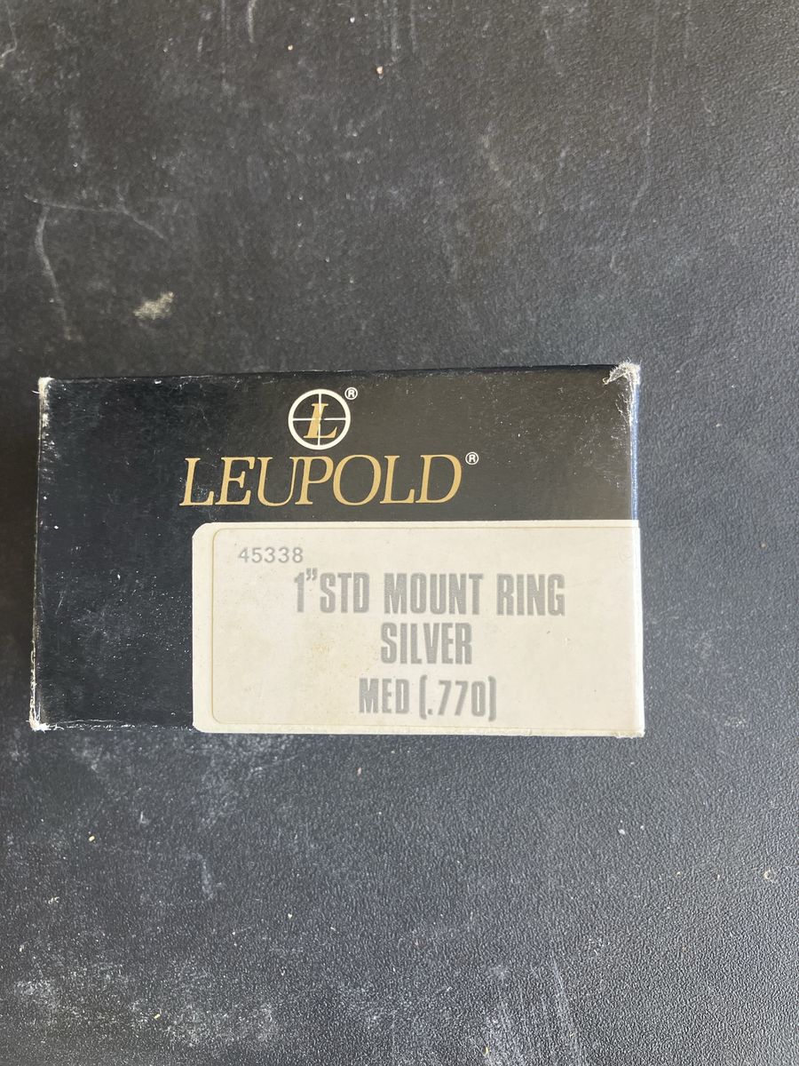 Leupold 1” std med silver scope mount NIB
