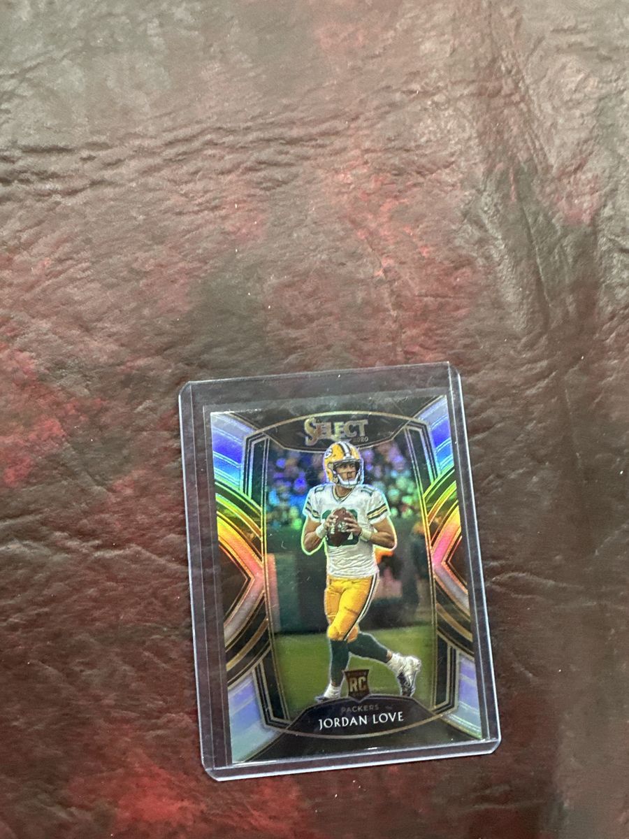 2020 Panini Select Jordan Love Rookie Card RC Packers Football Card Holo Prizm