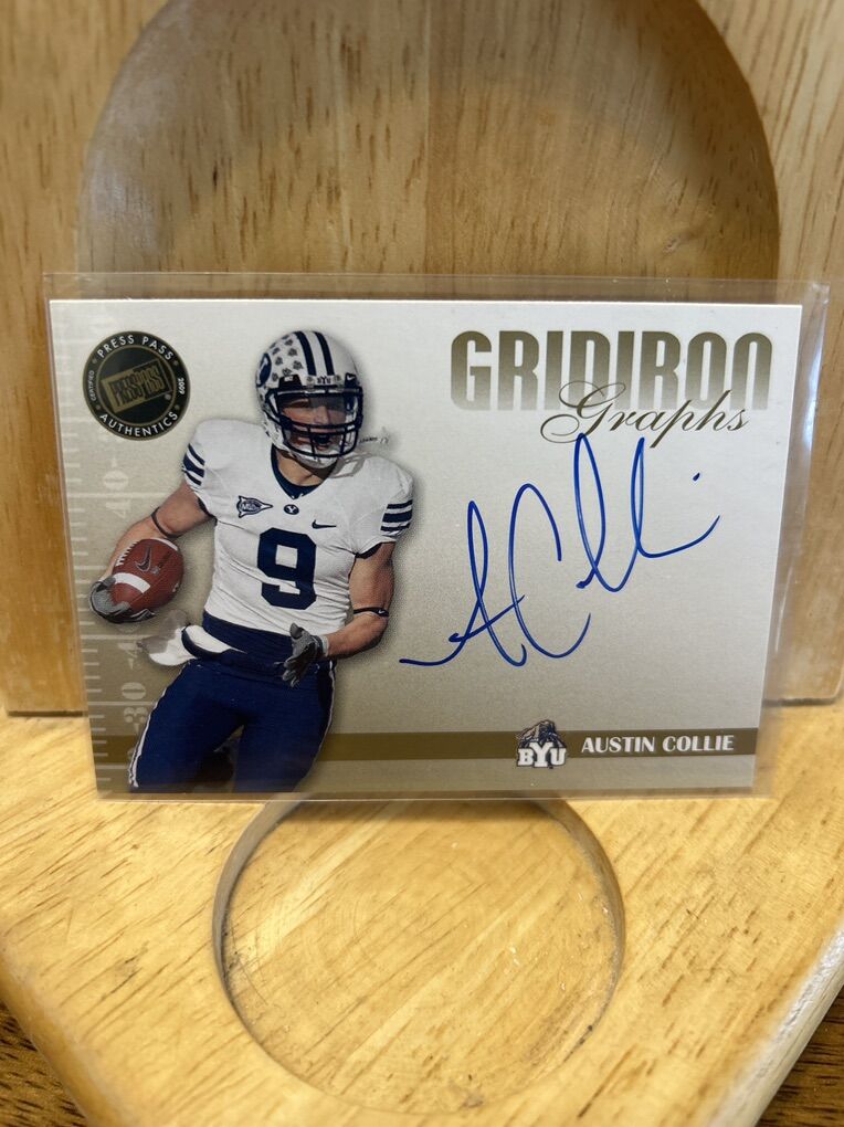Austin Collie BYU Autograph Certified Hand Signed