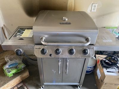 Char-Broil 4-Burner Gas Grill + 2 Propane Tanks – $175 OBO