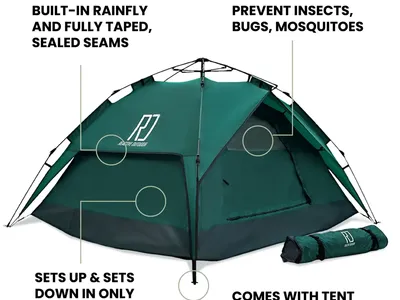 Reactive Outdoor Tent - 3 Second Tent - up to 2 person