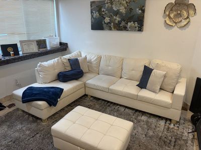 Cream Modern Sectional