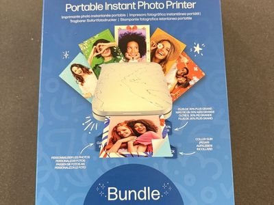 HP Sprocket Select Wireless Sticker Photo Printer Bundle 55 Prints Included