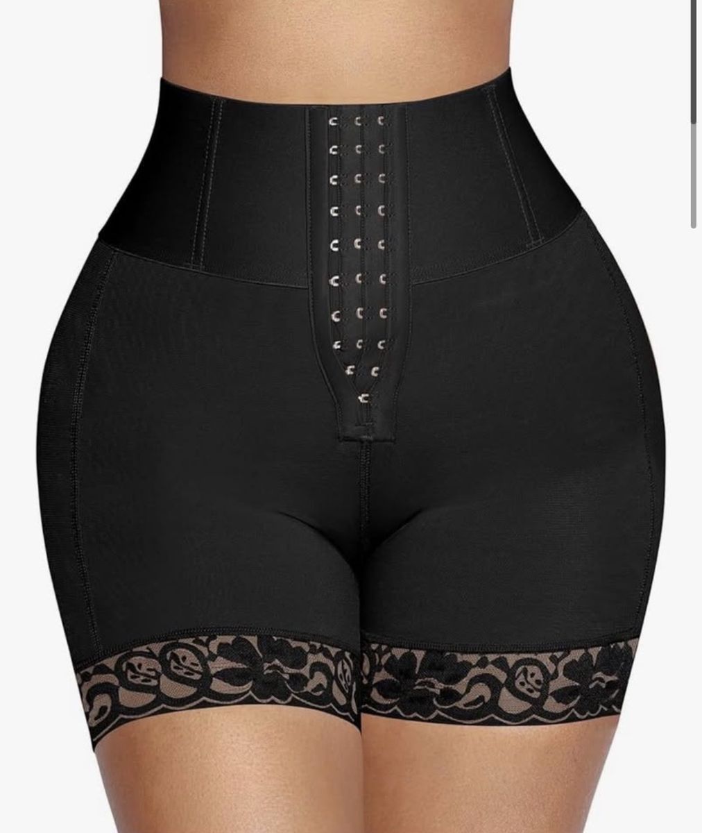 High Waist Butt Lifter Shapewear with Tummy Control, Anti-Slip Lace