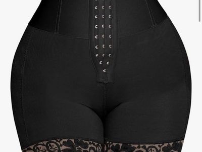 High Waist Butt Lifter Shapewear with Tummy Control, Anti-Slip Lace