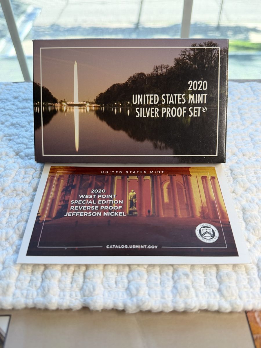 2020 United States Mint Silver Proof Set with West Point Special Edition Reverse Proof Jefferson Nickel