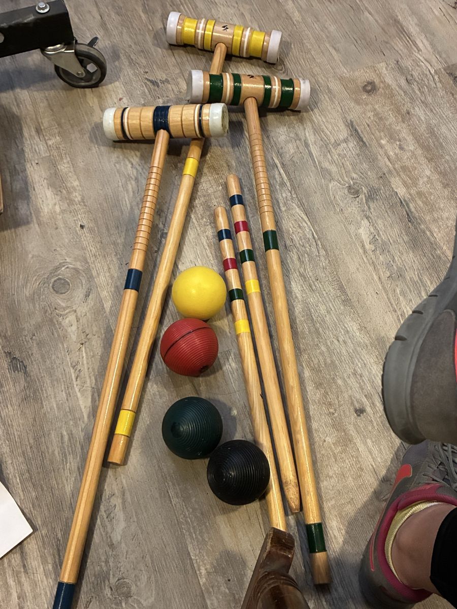 Extra parts for collectible Wooden Croquet Set