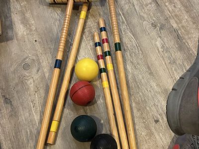 Extra parts for collectible Wooden Croquet Set