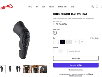Leatt Elbo & Knee guards, New, size MD