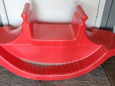 plastic toddler rocker or multi-way see-saw/teeter-totter