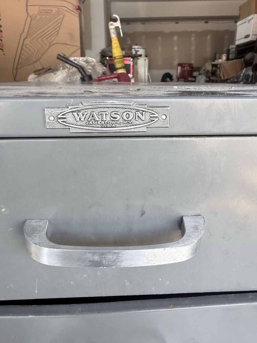 Vintage Watson Jamestown Steel 11-Drawer Gray, Industrial Storage