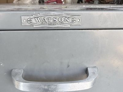 Vintage Watson Jamestown Steel 11-Drawer Gray, Industrial Storage