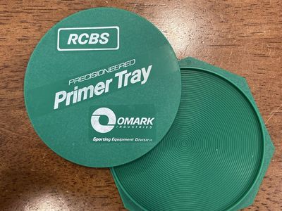 RCBS Precisioneered OMARK Industries Primer Tray - Green