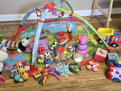 Toy Lot (Baby activity mat, electronic dump truck,