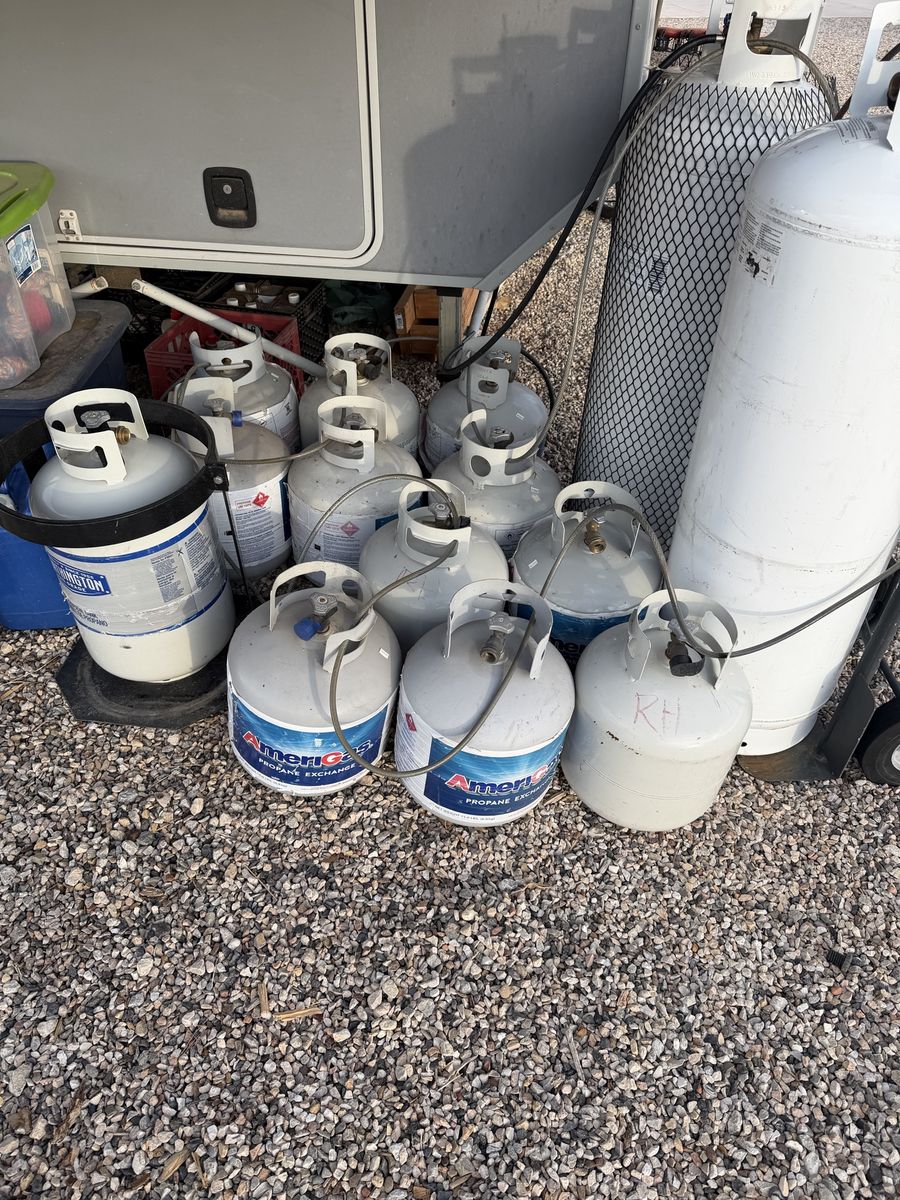Filled Propane tanks