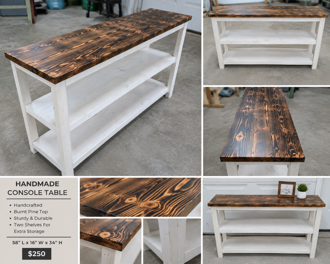 Handmade console table 