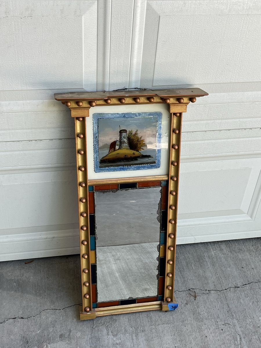 Art Mirror Painted Glass