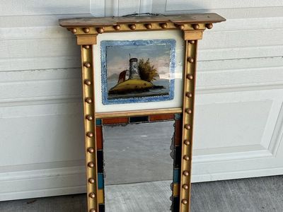 Art Mirror Painted Glass